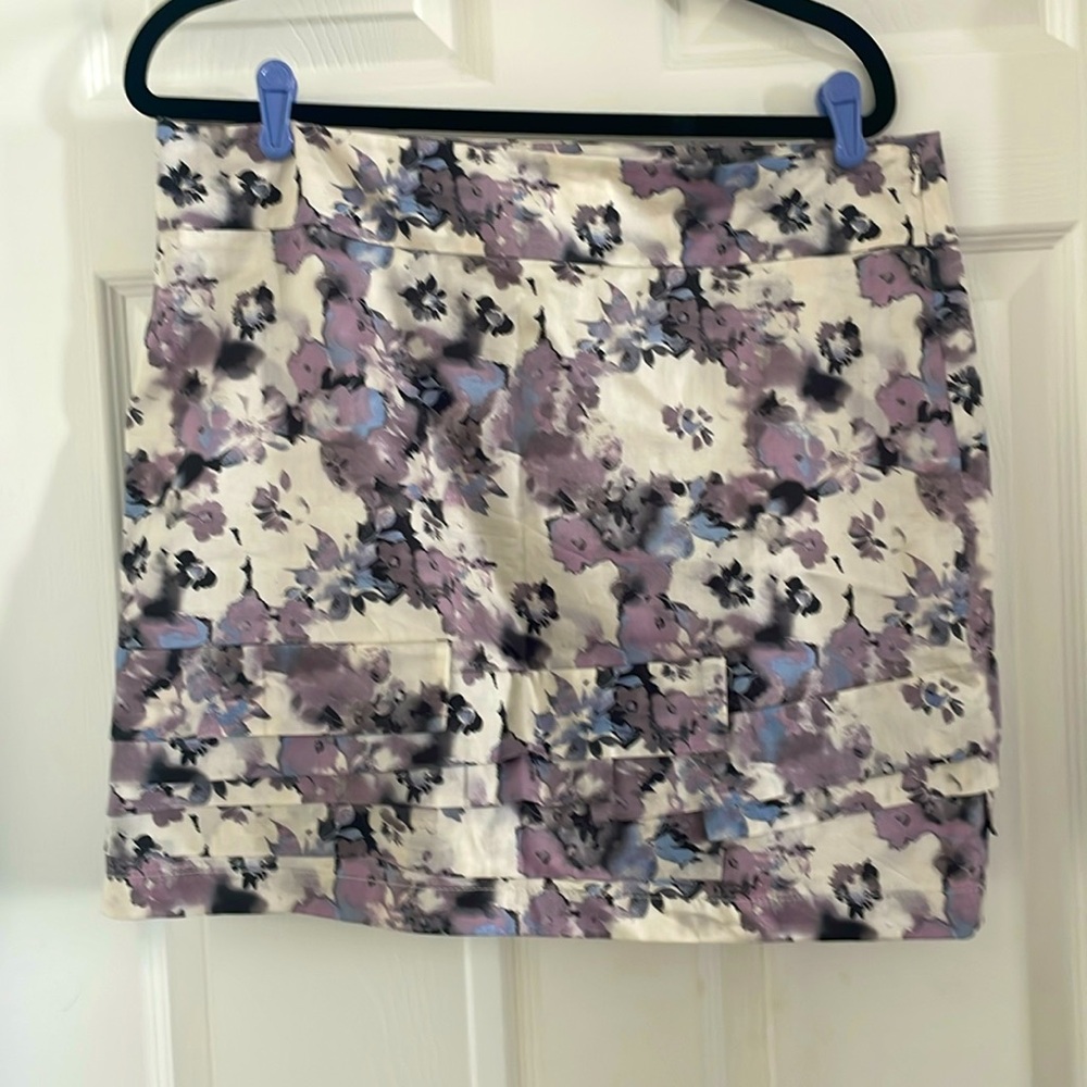 Loft Ruffle Mini Skirt